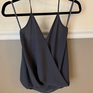 Open back grey tank top!